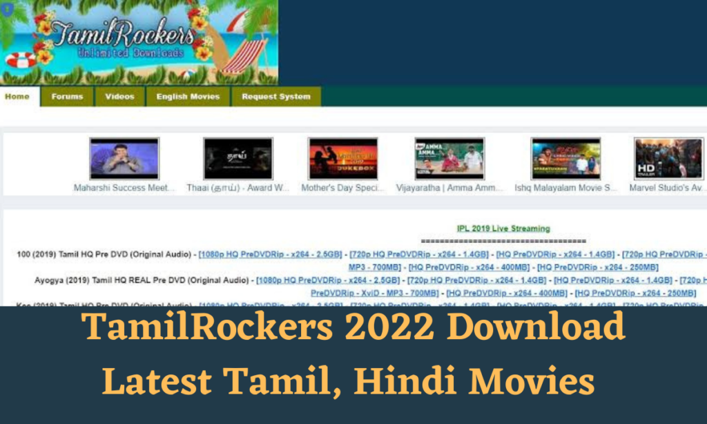 TamilRockers Latest Website: Tamilrockers Malayalam, Hindi Dubbed Movies free